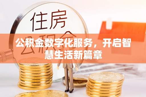 塔城公积金数字化服务，开启智慧生活新篇章
