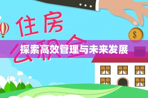 塔城探索高效管理与未来发展