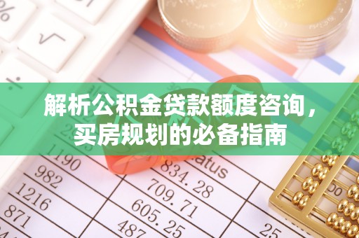 塔城解析公积金贷款额度咨询，买房规划的必备指南