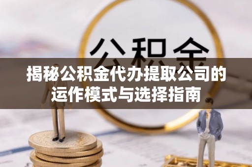 塔城揭秘公积金代办提取公司的运作模式与选择指南