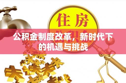 塔城公积金制度改革，新时代下的机遇与挑战