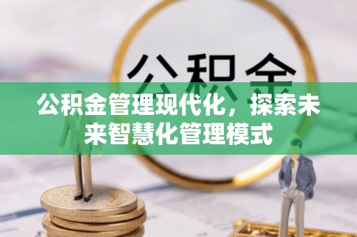 塔城公积金管理现代化，探索未来智慧化管理模式