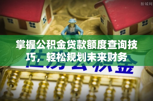 塔城掌握公积金贷款额度查询技巧，轻松规划未来财务