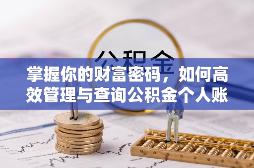 塔城掌握你的财富密码，如何高效管理与查询公积金个人账户信息