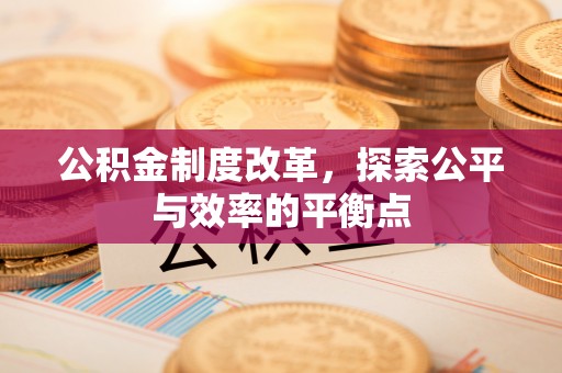 塔城公积金制度改革，探索公平与效率的平衡点