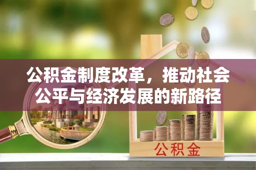 塔城公积金制度改革，推动社会公平与经济发展的新路径