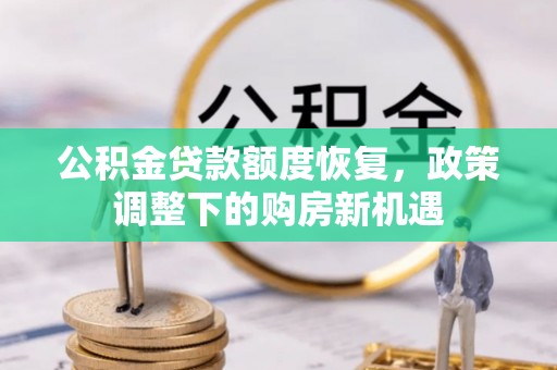 塔城公积金贷款额度恢复，政策调整下的购房新机遇