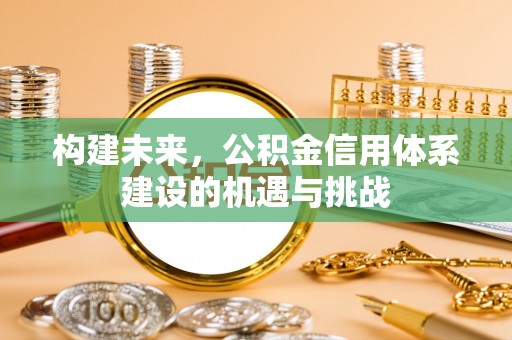 塔城构建未来，公积金信用体系建设的机遇与挑战