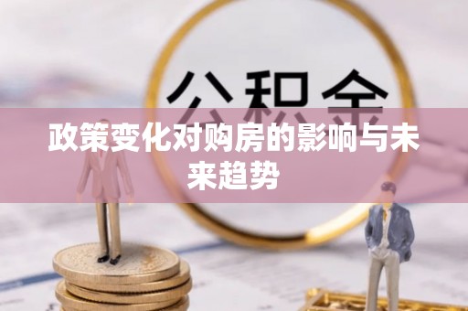 塔城政策变化对购房的影响与未来趋势