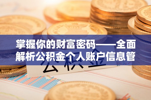 塔城掌握你的财富密码——全面解析公积金个人账户信息管理与优化
