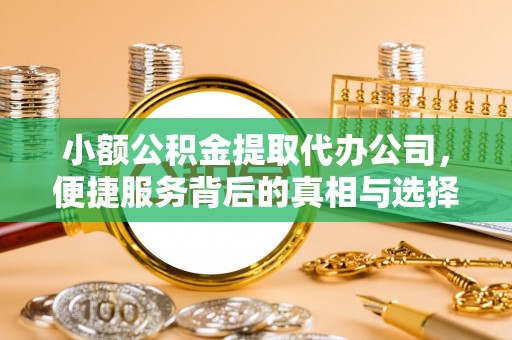 塔城小额公积金提取代办公司，便捷服务背后的真相与选择
