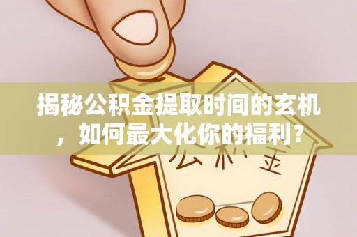 塔城揭秘公积金提取时间的玄机，如何最大化你的福利？
