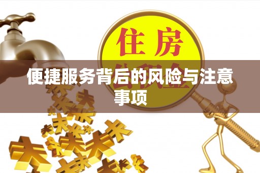塔城便捷服务背后的风险与注意事项